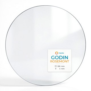 Godin ROSEMONT Glas - Kreis Kaminglas für Kaminofen