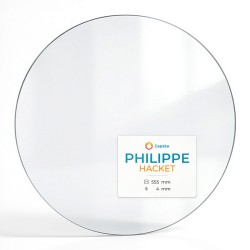 Vitre Philippe HACKET - Verre Rond pour poêle à bois