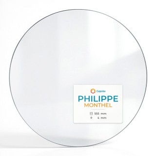 Kaminglas Philippe MONTHEL Kreis - Feuerfestes Glas