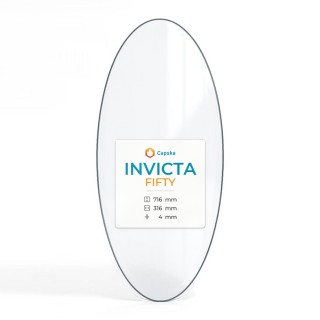 Vetro Invicta FIFTY - Vetro Ovale per stufa a legna