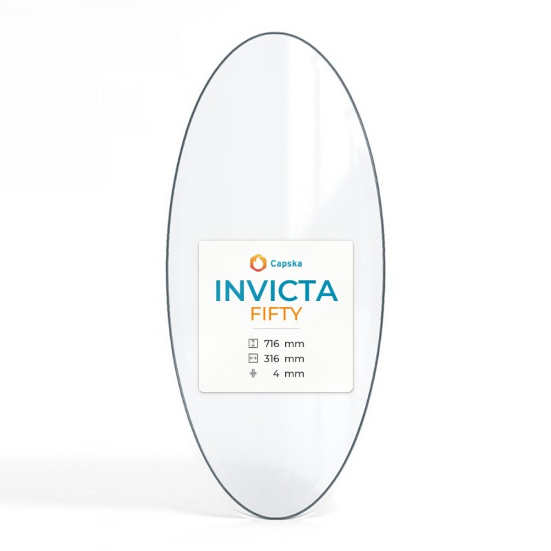 Vetro Invicta FIFTY - Vetro Ovale per stufa a legna