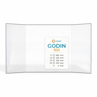 Vetro Godin 825 - Vetro Prismatico per inserto caminetto