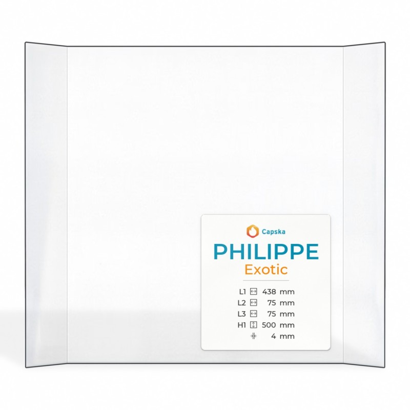 Philippe EXOTIC Glass - Prismatic Panel for Wood Burning Stove