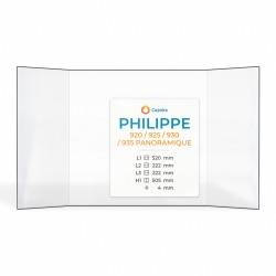 Vetro Philippe 920 / 925 / 930 / 935 PANORAMIQUE - Vetro Prismatico per inserto per caminetto
