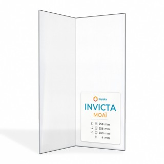 Vitre Invicta MOAÏ - Verre Pliée pour poêle à bois