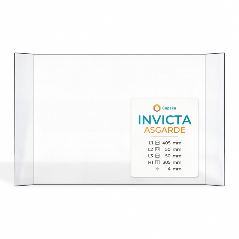 Invicta ASGARDE Glass - Prismatic Panel for Wood Burning Stove