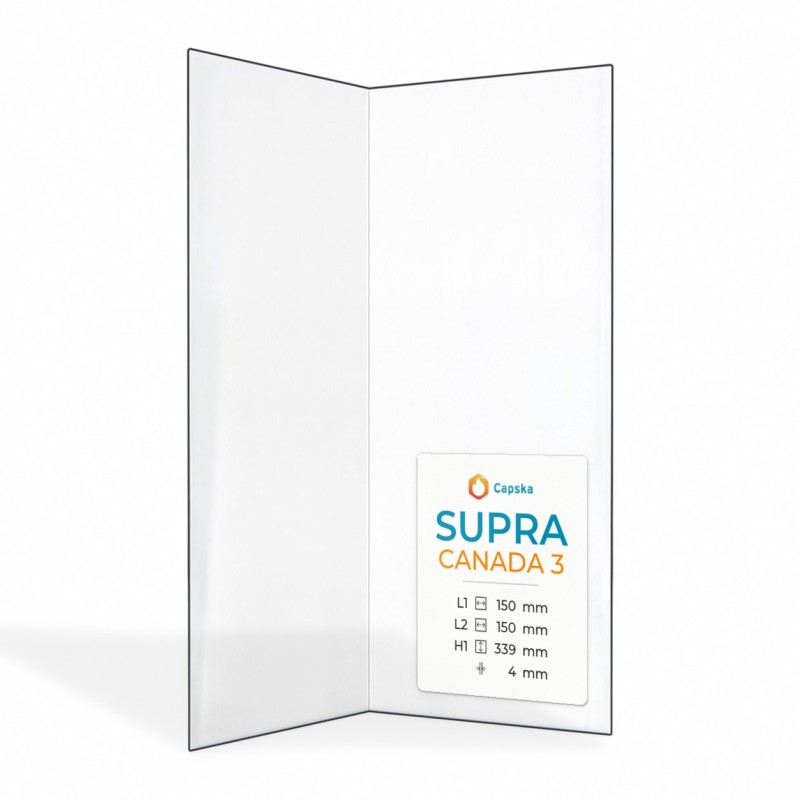 Vetro Supra CANADA 3 - Vetro Piegato per stufa a legna