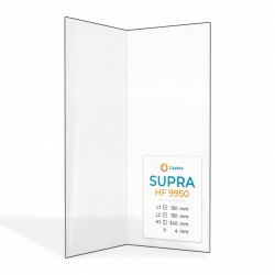 Vitre Supra HF 9950 - Verre Pliée pour poêle à bois