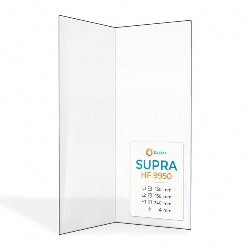 Supra HF 9950 Glas - Gefaltetes Kaminglas für Kaminofen