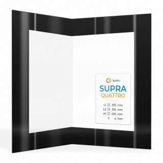 Supra QUATTRO Glas - Gefaltet Siebdruck Kaminglas für Kaminofen