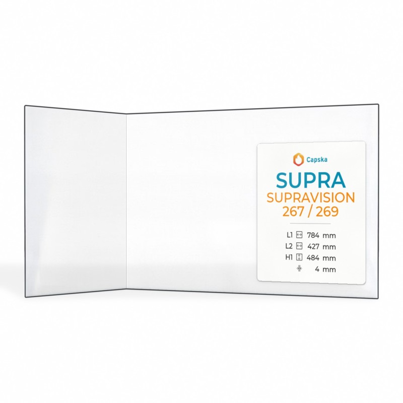 Supra SUPRAVISION 267 / 269 Glas - Gefaltet Kaminglas