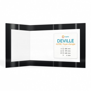 Vetro Deville ASTRE FOYER D'ANGLE - Vetro Piegato