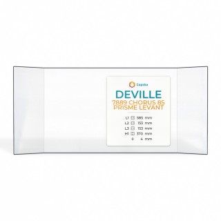 Vetro Deville 7889 CHORUS 85 PRISME LEVANT - Vetro Prismatico per caminetto