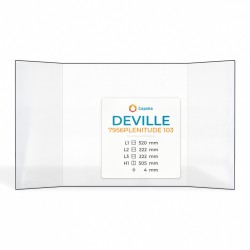 Deville 7956 PLENITUDE 103 Glas - Prismatisch Kaminglas für Kaminofen