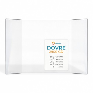 Vitre Dovre 2900 GD - Verre Prismatique pour insert