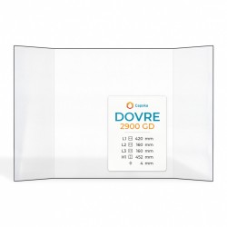 Dovre 2900 GD Glass - Prismatic glass panel for fireplace insert