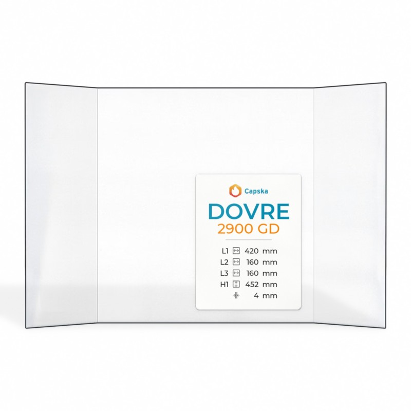 Vitre Dovre 2900 GD - Verre Prismatique pour insert