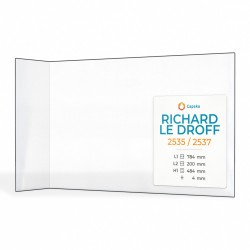 Vitre Richard Le Droff 2535 / 2537 - Verre Pliée pour insert