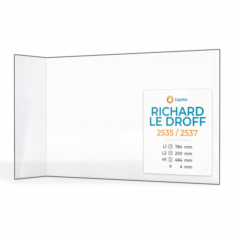 Vitre Richard Le Droff 2535 / 2537 - Verre Pliée pour insert