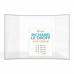 Richard Le Droff 3001 LB/ELB Glas - Prismatisch Kaminglas für Kaminofen