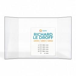 Richard Le Droff 4900 / 4901 / 4902 Glas - Prismatisch Kaminglas für Kaminofen