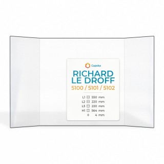 Vetro Richard Le Droff 5100 / 5101 / 5102 - Vetro Prismatico per inserto caminetto