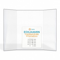 Vitre Edilkamin THERMOFIRE PRISMATICO - Verre Prismatique pour poêle à bois
