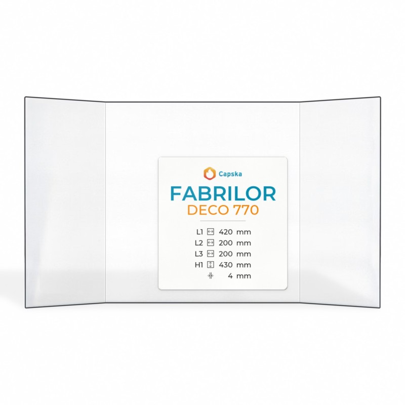 Vetro Fabrilor DECO 770 - Vetro Prismatico per caminetti