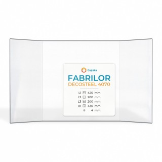 Vetro Fabrilor DECOSTEEL 4070 - Vetro Prismatico per caminetto
