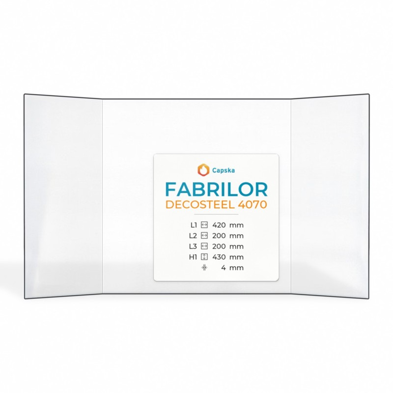 Vetro Fabrilor DECOSTEEL 4070 - Vetro Prismatico per caminetto