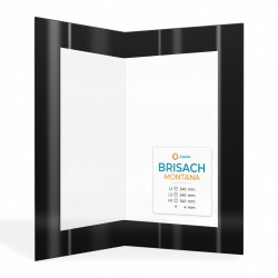 Brisach MONTANA Glas - Gefaltet Siebdruck Kaminglas für Kaminofen