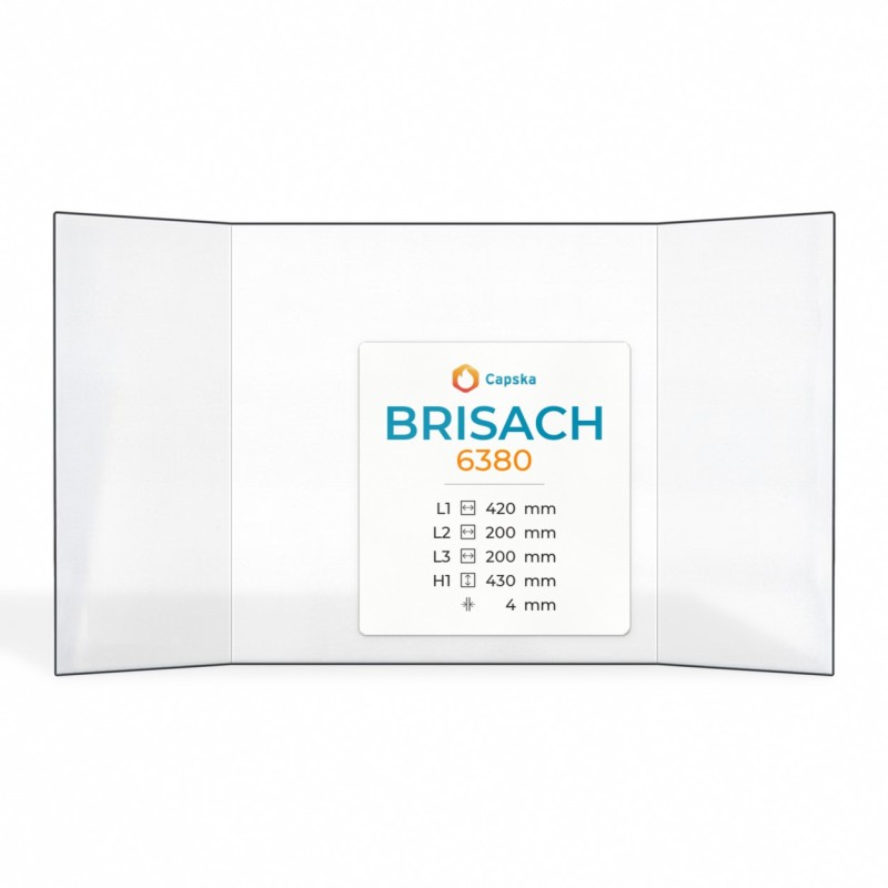 Brisach 6380 Glas - Prismatisch Kaminglas für Kaminofen