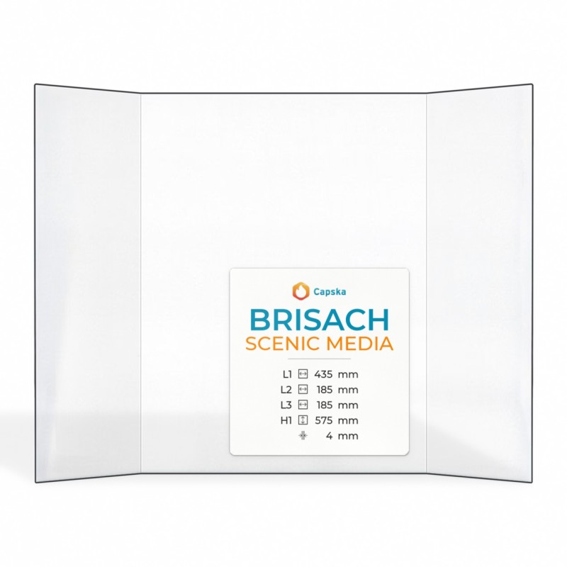 Brisach SCENIC MEDIA Glass Panel for Fireplace Insert