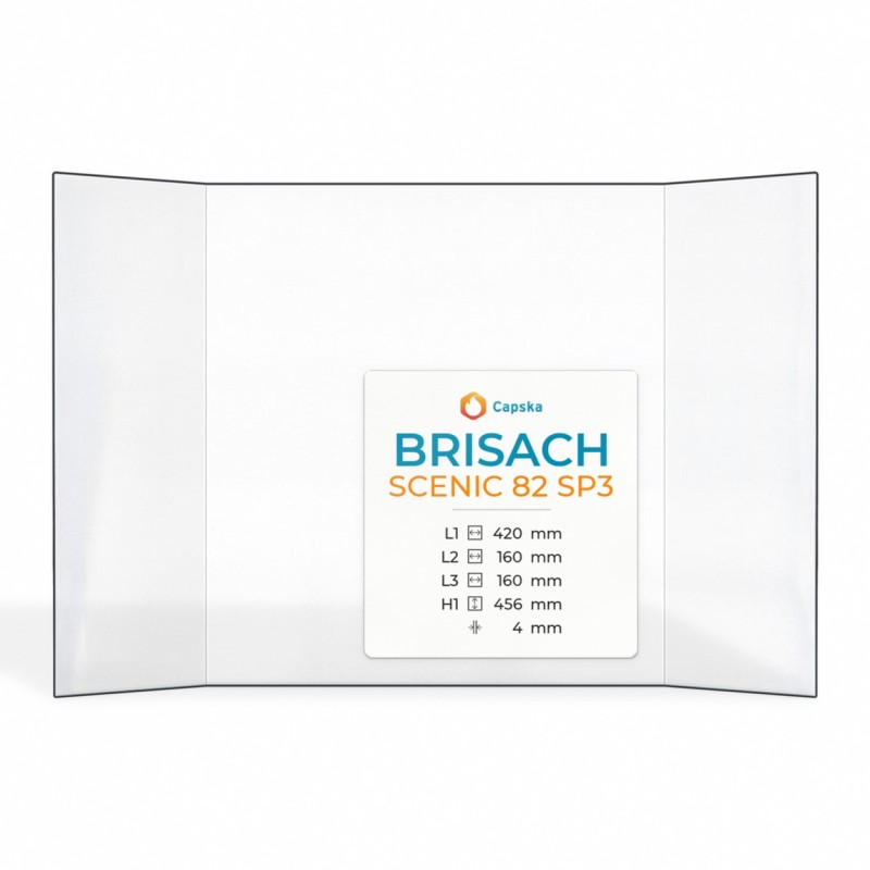 Vitre Brisach SCENIC 82 SP3 - Verre Prismatique pour insert