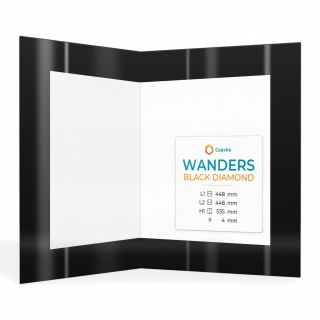 Wanders BLACK DIAMOND Glass Panel for Wood Burning Stove