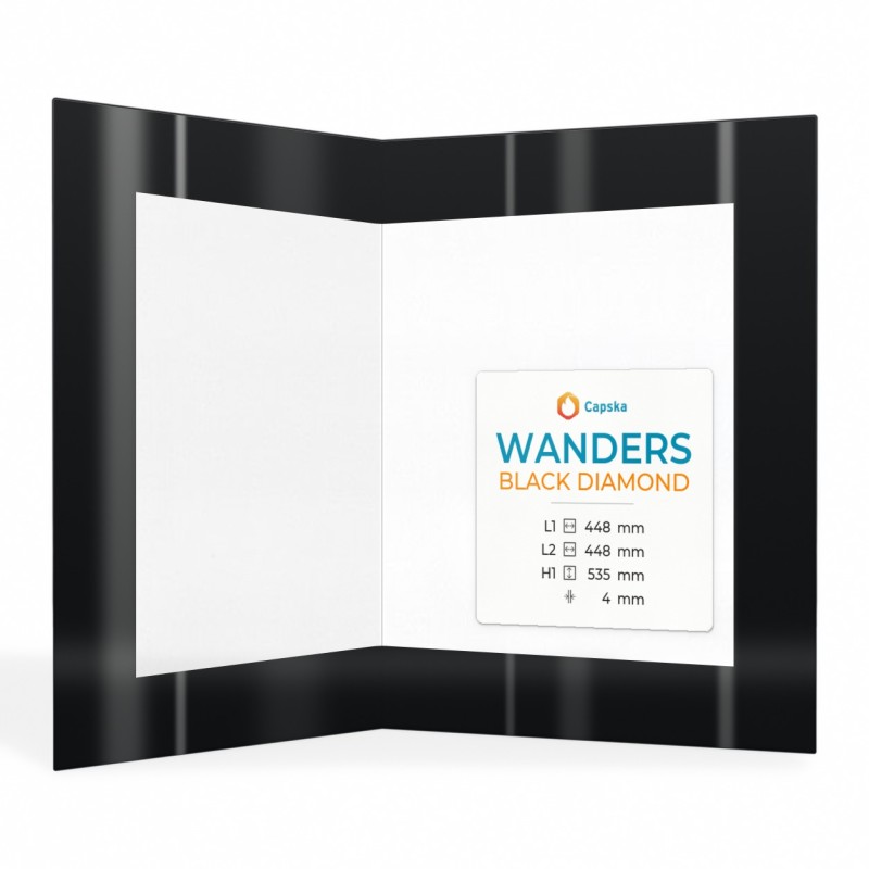 Wanders BLACK DIAMOND Glass Panel for Wood Burning Stove