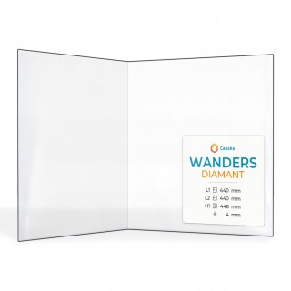 Wanders DIAMANT Glass - Folded Glass Panel for Wood Burning Stove