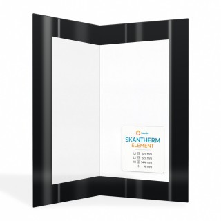 Skantherm ELEMENT Glas - Gefaltet Siebdruck Kaminglas für Kaminofen