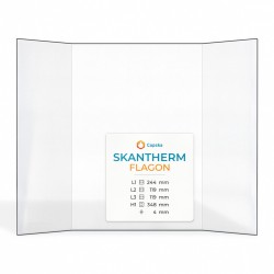 Skantherm FLAGON Glass - Prismatic glass panel for wood burning stove