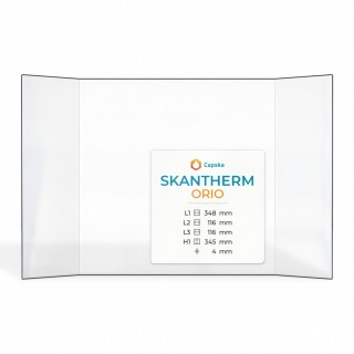 Skantherm ORIO Glas - Prismatisches Kaminglas für Kaminofen