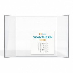 Skantherm ORIO Glass - Prismatic glass panel for wood burning stove