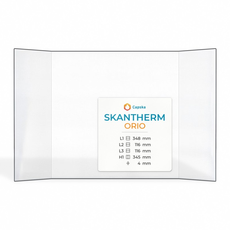 Vitre Skantherm ORIO - Verre Prismatique pour poêle à bois