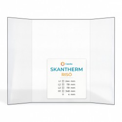 Vitre Skantherm RISÖ - Verre Prismatique pour poêle à bois