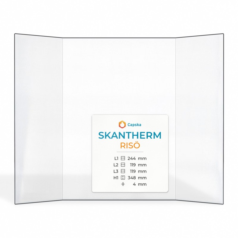 Skantherm RISÖ Glass - Prismatic Panel for Wood Burning Stove