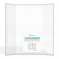 Vitre Oranier KIRUNA 8-A & 8-Z - Verre Prismatique pour poêle à bois