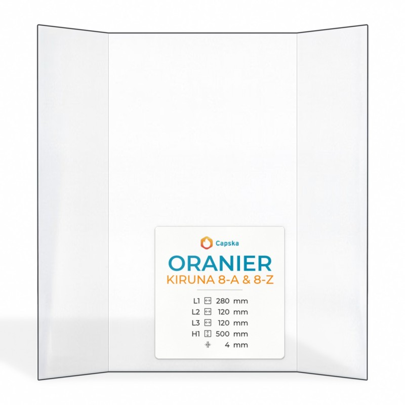 Vetro Oranier KIRUNA 8-A & 8-Z - Vetro Prismatico resistente a 760°C