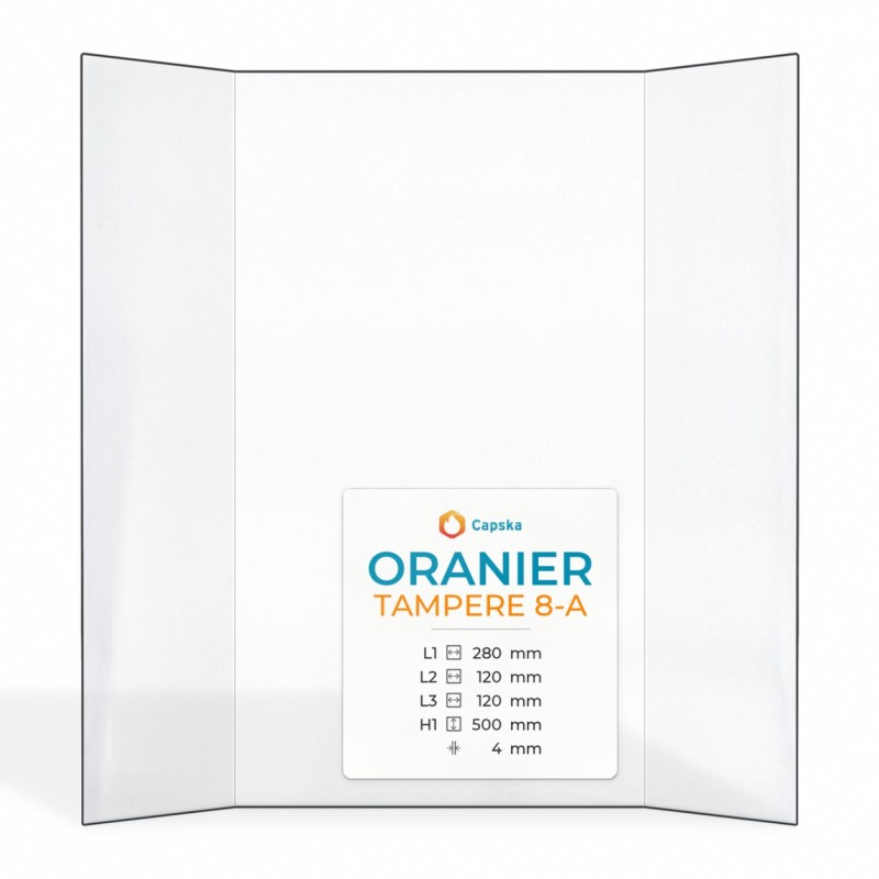 Oranier TAMPERE 8-A Glass - Prismatic Panel for Wood Burning Stove