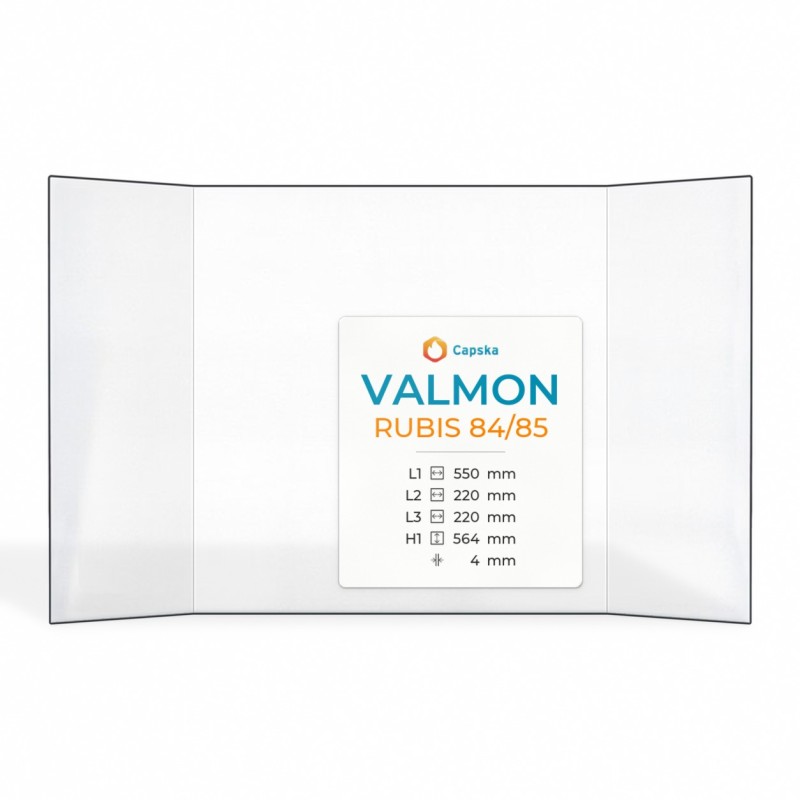 Vitre Valmon RUBIS 84/85 - Verre Prismatique pour insert