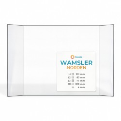 Wamsler NORDEN Glas - Prismatisch Kaminglas für Kaminofen