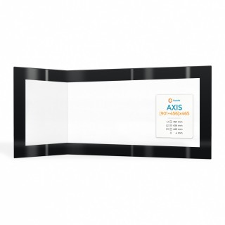 Vitre Axis (901+456)X465 - Verre Pliée Sérigraphié pour insert